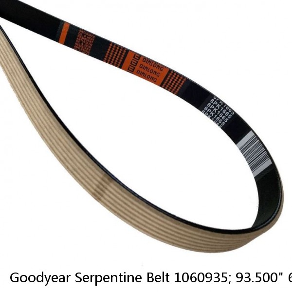 Goodyear Serpentine Belt 1060935; 93.500" 6-Rib Multi V-Belt EPDM