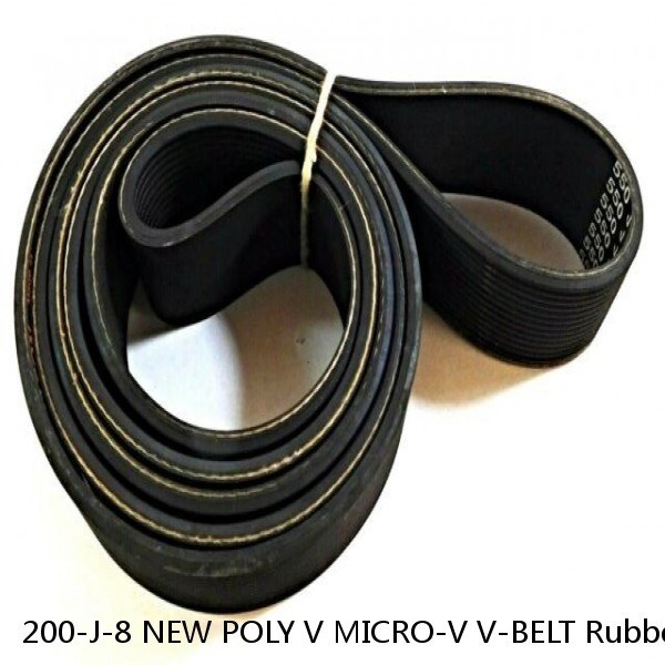 200-J-8 NEW POLY V MICRO-V V-BELT Rubber 200J8 with 8 Ribs USA